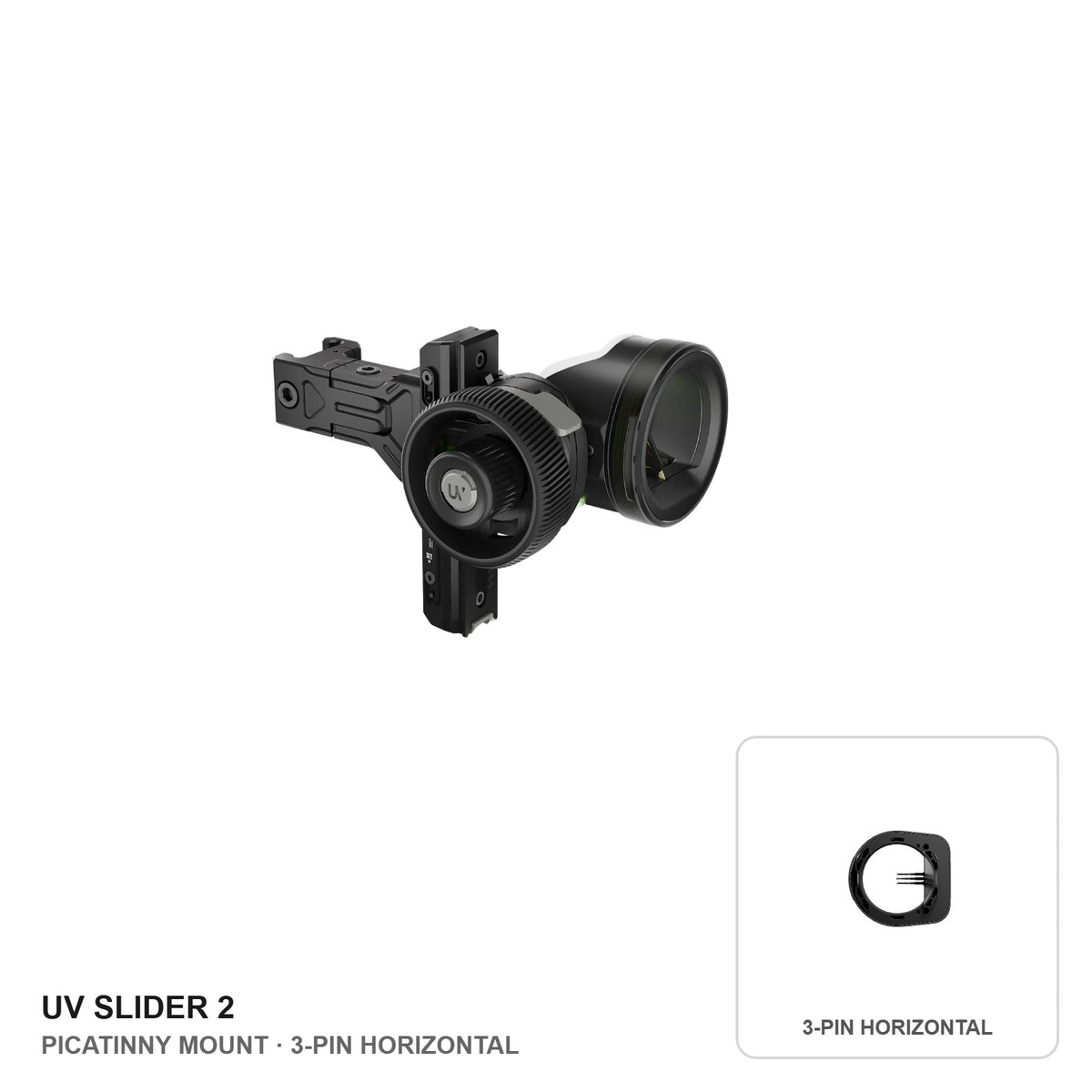 UV SLIDER 2 - Picatinny Mount - 3-Pin Horizontal