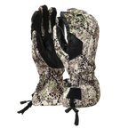 Pair of Badlands Convection Gloves in Approach camo with leather palms