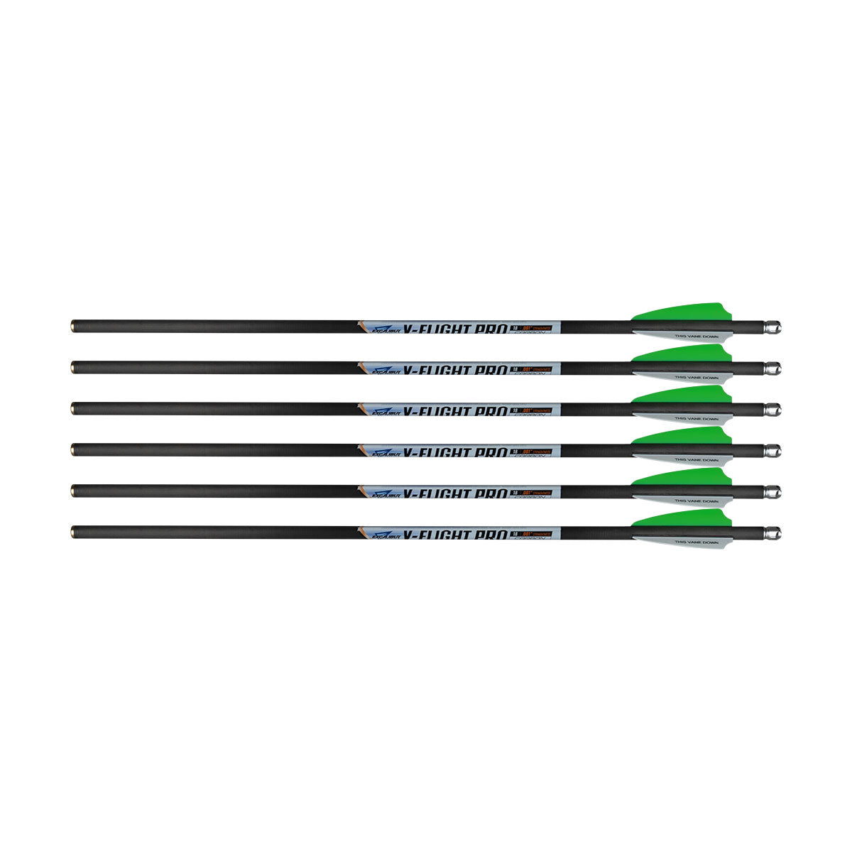 Excalibur V-Flight Pro 18" Arrows 6-Pack