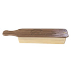 Side view of the Phelps walnut over poplar box call